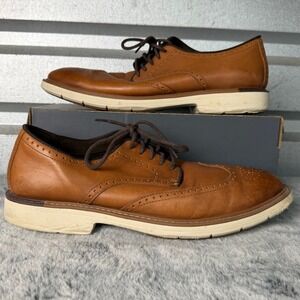 Cole Haan GrandSeries Mens 13M Tan Leather Wingtip Oxford Shoes C34120